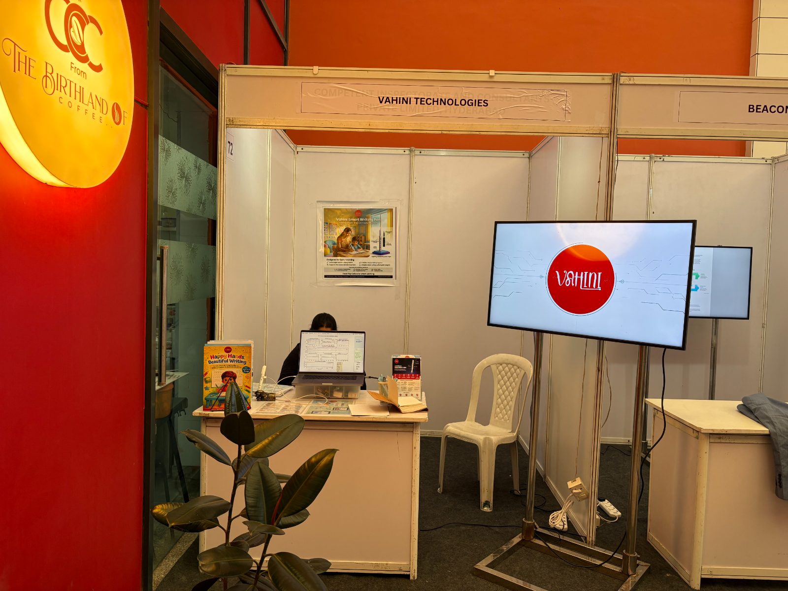 The Vahini booth at the IIT expo